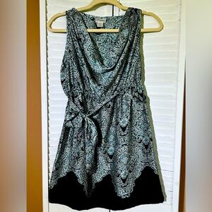 Motherhood Maternity Size Small Sleeveless Cowl Neck Paisley Dress satin